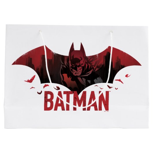 Batman Crimson Gotham Icon Groot Cadeauzakje (Achterkant)