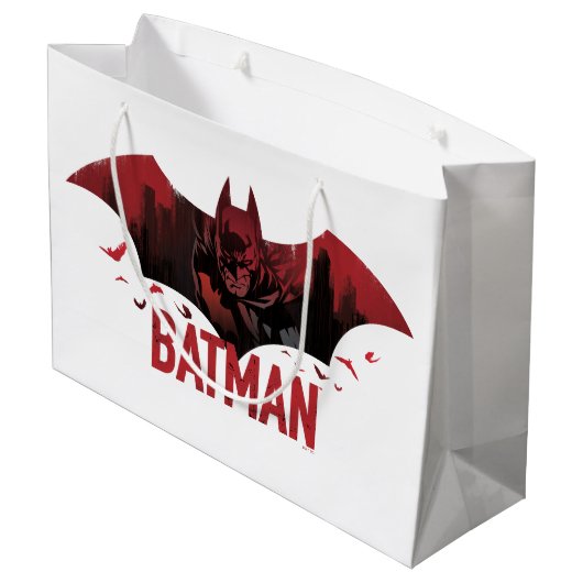 Batman Crimson Gotham Icon Groot Cadeauzakje (Achterkant Gekanteld)