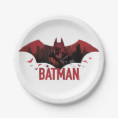 Batman Crimson Gotham Icon Papieren Bordje (Voorkant)