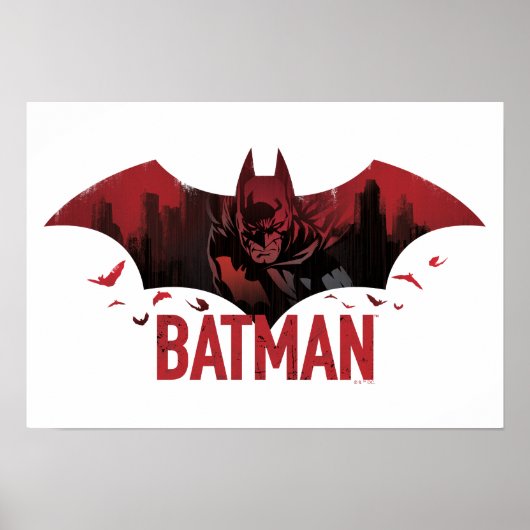 Batman Crimson Gotham Icon Poster (Voorkant)