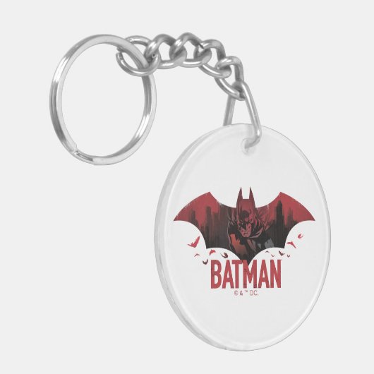 Batman Crimson Gotham Icon Sleutelhanger (Voorkant Links)