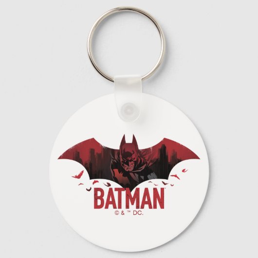 Batman Crimson Gotham Icon Sleutelhanger (Voorkant)