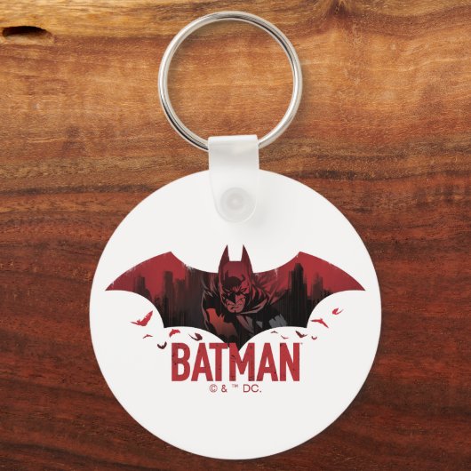 Batman Crimson Gotham Icon Sleutelhanger (Voorkant)