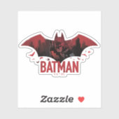 Batman Crimson Gotham Icon Sticker (Vel)