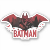 Batman Crimson Gotham Icon Sticker (Voorkant)