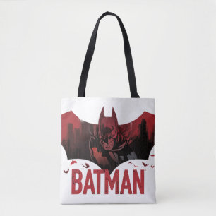 Batman Crimson Gotham Icon Tote Bag
