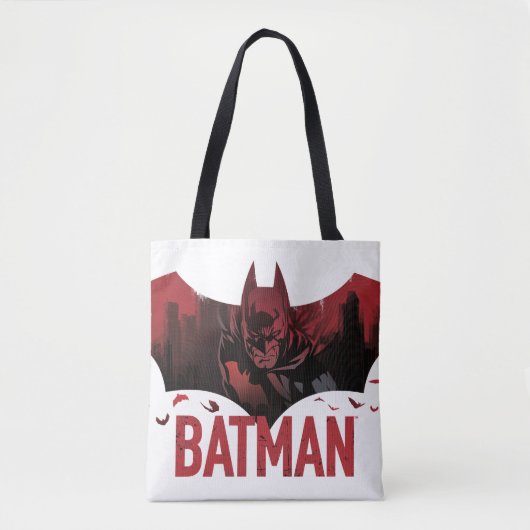 Batman Crimson Gotham Icon Tote Bag (Voorkant)