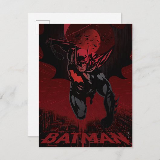Batman Crimson Leap Briefkaart (Voorkant / Achterkant)