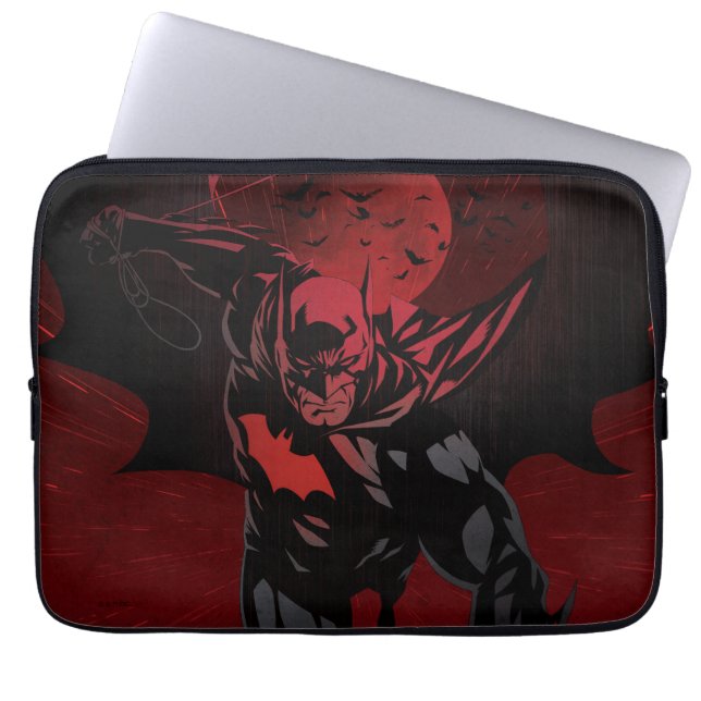 Batman Crimson Leap Laptop Sleeve (Voorkant)
