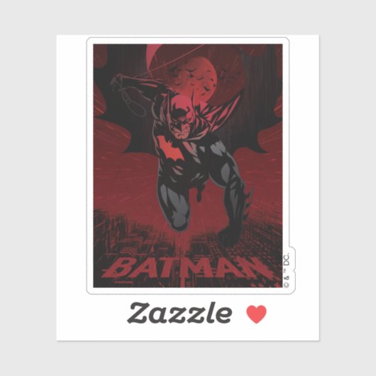 Batman Crimson Leap Sticker (Vel)