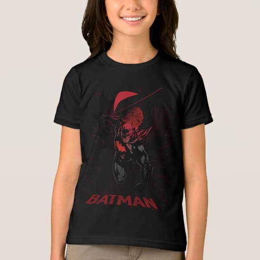 Batman Crimson Leap Tri-Blend Shirt (Voorkant)