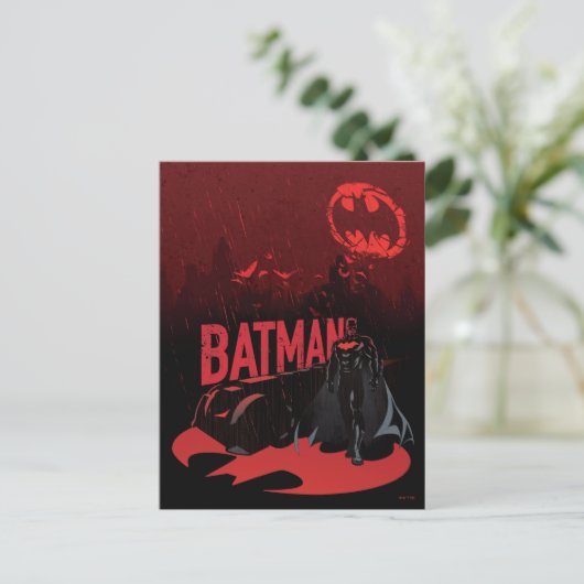 Batman Crimson Rain Briefkaart (Staand voorkant)