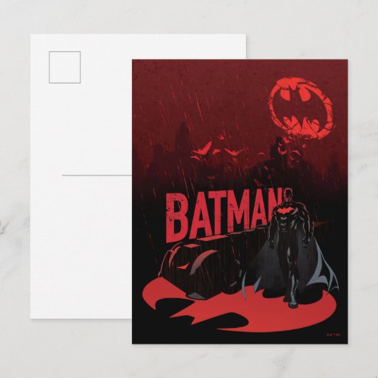 Batman Crimson Rain Briefkaart (Voorkant / Achterkant)