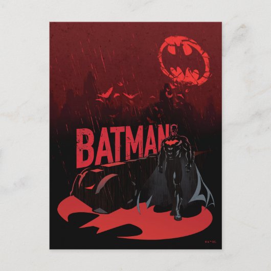 Batman Crimson Rain Briefkaart (Voorkant)