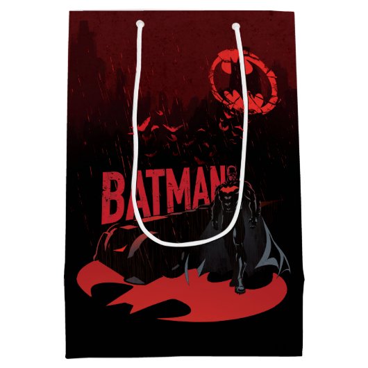 Batman Crimson Rain Medium Cadeauzakje (Achterkant)