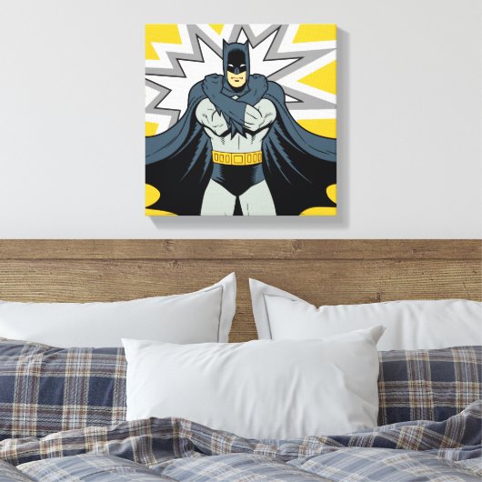 Batman Cross Arms Canvas Afdruk (Insitu (Slaapkamer))