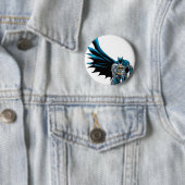 Batman Crouches Ronde Button 5,7 Cm (In situ)