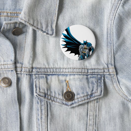 Batman Crouches Ronde Button 5,7 Cm (In situ)