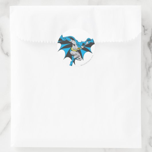 Batman Crouches Ronde Sticker (Tas)