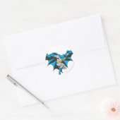 Batman Crouches Ronde Sticker (Envelop)