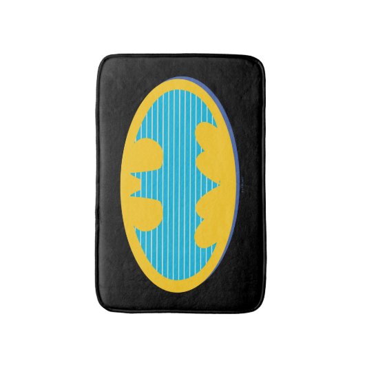 Batman | Cyaan Stripesymbool Badmat (Voorkant Verticaal)