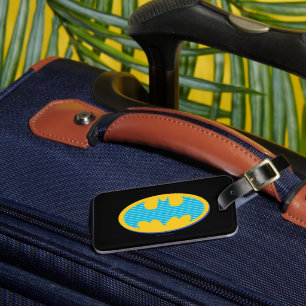 Batman   Cyaan Stripesymbool Bagagelabel