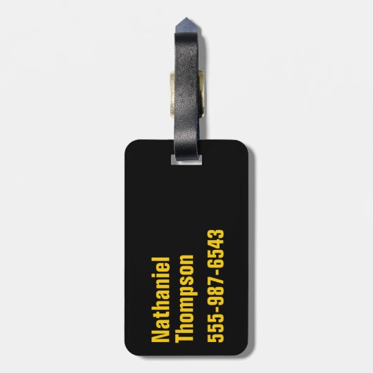 Batman | Cyaan Stripesymbool Bagagelabel (Achterkant verticaal)