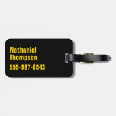 Batman | Cyaan Stripesymbool Bagagelabel (Achterkant horizontaal)