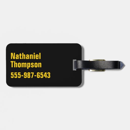 Batman | Cyaan Stripesymbool Bagagelabel (Achterkant horizontaal)