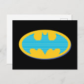 Batman | Cyaan Stripesymbool Briefkaart (Voorkant / Achterkant)