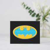 Batman | Cyaan Stripesymbool Briefkaart (Staand voorkant)