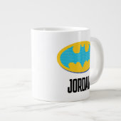 Batman | Cyaan Stripesymbool Grote Koffiekop (Voorkant rechts)