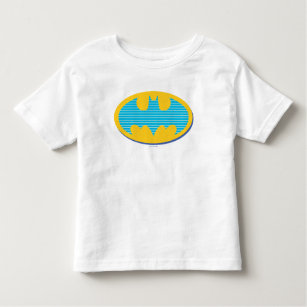 Batman   Cyaan Stripesymbool Kinder Shirts
