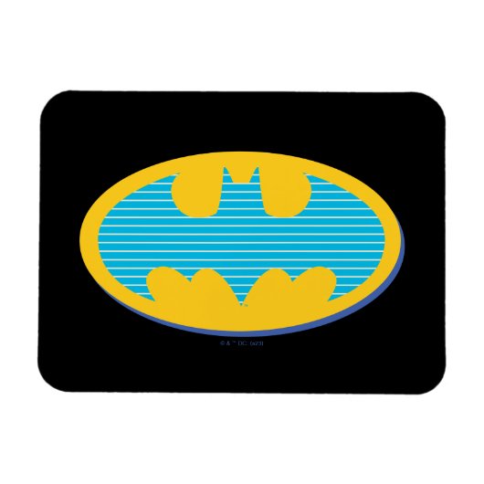 Batman | Cyaan Stripesymbool Magneet (Horizontaal)