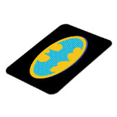 Batman | Cyaan Stripesymbool Magneet (Linkerzijde)