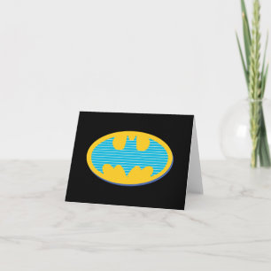 Batman   Cyaan Stripesymbool Notitiekaartje