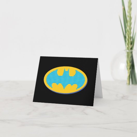 Batman | Cyaan Stripesymbool Notitiekaartje (Voorkant)
