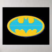 Batman | Cyaan Stripesymbool Poster (Voorkant)