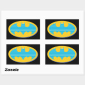 Batman | Cyaan Stripesymbool Rechthoekige Sticker (Vel)