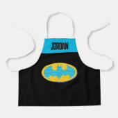 Batman | Cyaan Stripesymbool Schort (Voorkant)