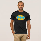 Batman | Cyaan Stripesymbool T-shirt (Voorkant volledig)