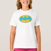 Batman | Cyaan Stripesymbool T-shirt (Voorkant)