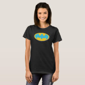 Batman | Cyaan Stripesymbool T-shirt (Voorkant volledig)