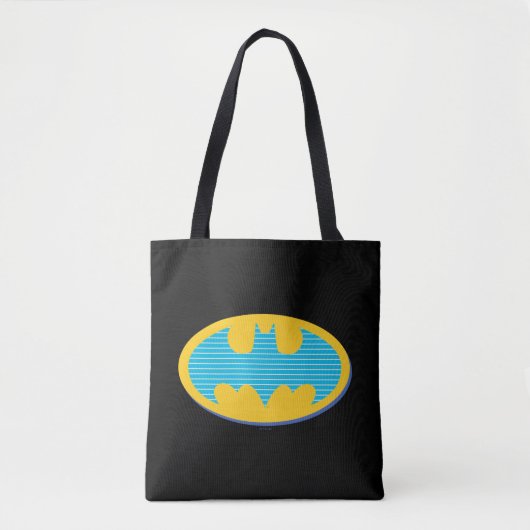 Batman | Cyaan Stripesymbool Tote Bag (Voorkant)