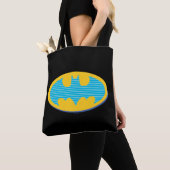 Batman | Cyaan Stripesymbool Tote Bag (Dichtbij)