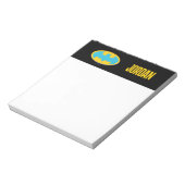 Batman | Cyan Stripes Symbol Notitieblok (Linkerzijde)