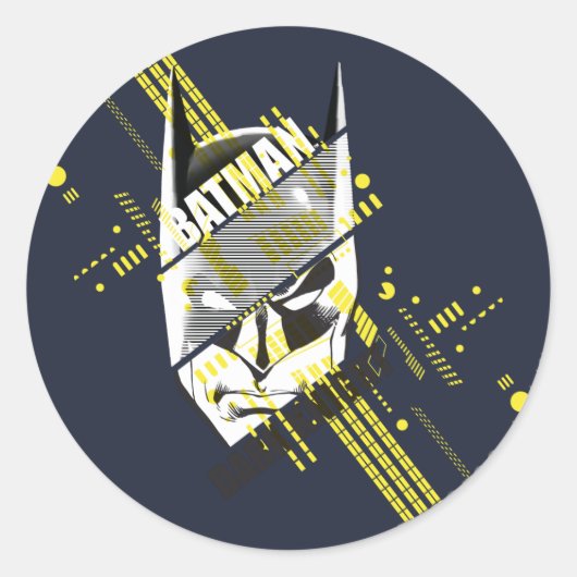 Batman Dark Knight Futuristic Ronde Sticker (Voorkant)