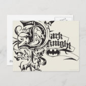 Batman Dark Knight |  LOGO Briefkaart (Voorkant / Achterkant)