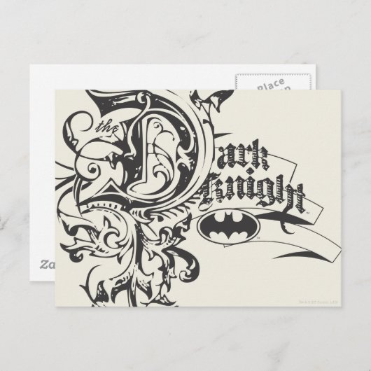 Batman Dark Knight |  LOGO Briefkaart (Voorkant / Achterkant)