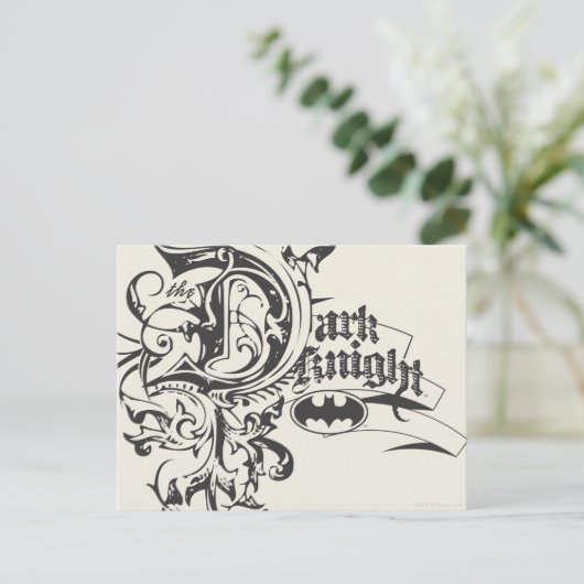 Batman Dark Knight |  LOGO Briefkaart (Staand voorkant)